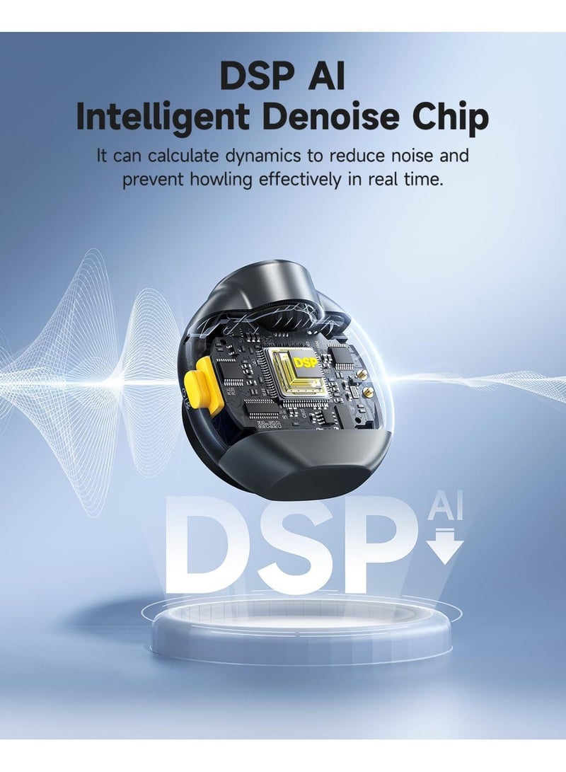 7RYMS WA2 Voice Amplifier with Wireless Lavalier Microphone for Teachers, Portable Speaker Clip-On Mic- Noise Canceling, 164ft Range, 23H Working, Lapel Amplifier for Teaching, Speech, Guide(Black) - Image 3